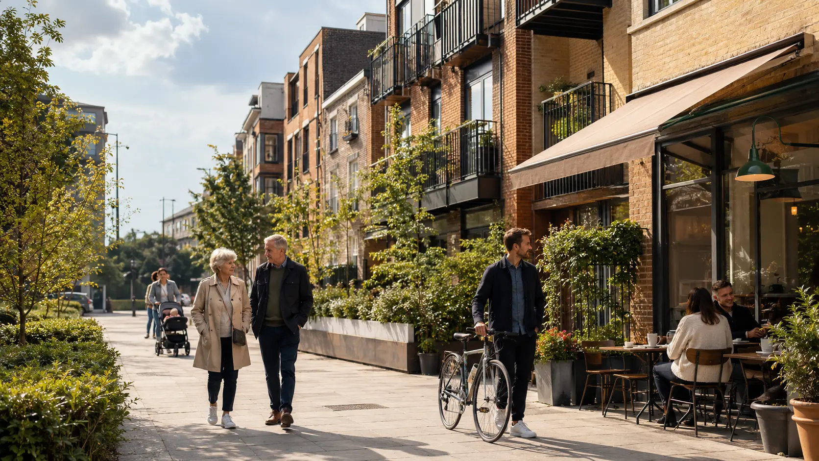 Modern new homes in a landscaped neighbourhood for a property comparison