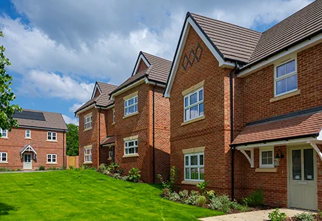 New apartments and houses at Spring Hill in Maidenhead